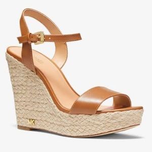 Michael Kors Jill Leather Wedge